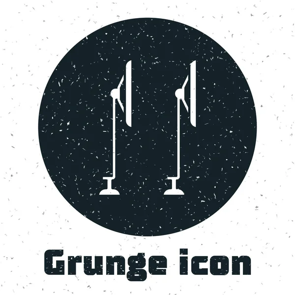 Icono del limpiaparabrisas Grunge aislado sobre fondo blanco. Ilustración vectorial — Vector de stock