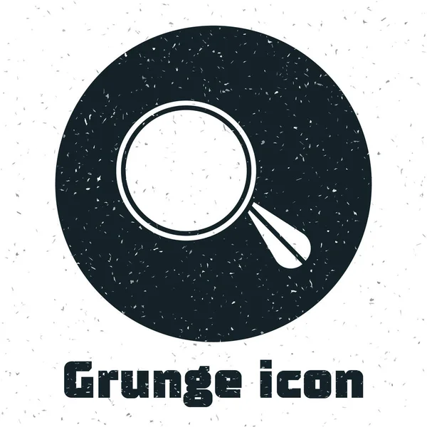Grunge Car icono del espejo aislado sobre fondo blanco. Ilustración vectorial — Vector de stock