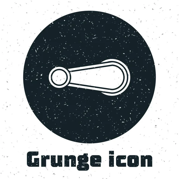 Grunge Auto Türgriff Symbol isoliert auf weißem Hintergrund. Vektorillustration — Stockvektor