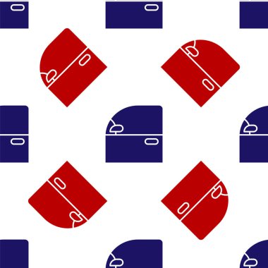 Blue and red Car door icon isolated seamless pattern on white background. Vector Illustration