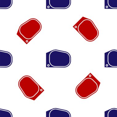 Blue and red Car mirror icon isolated seamless pattern on white background. Vector Illustration