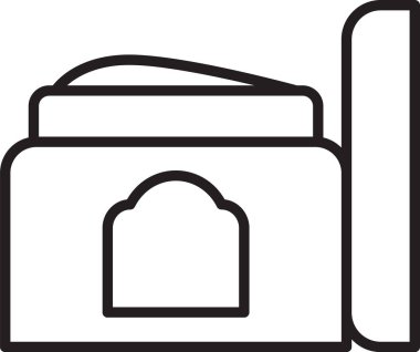 Beyaz arka planda siyah çizgi kremi ya da losyon kozmetik tüp ikonu izole edilmiş. Erkekler için vücut bakım ürünleri. Vektör İllüstrasyonu