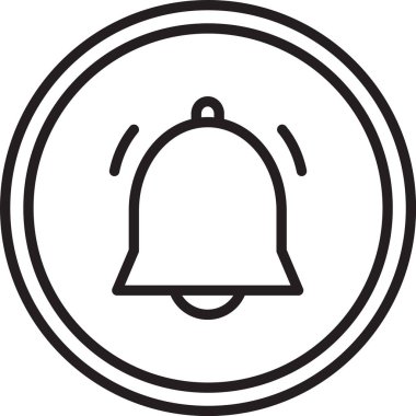 Siyah çizgi Çember düğmesi ve sohbet bildirim simgesi beyaz arkaplanda izole edildi. Yeni mesaj, iletişim, sohbet, sosyal ağ bildirimi. Vektör İllüstrasyonu