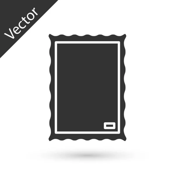 Ícone de imagem cinza isolado no fundo branco. Ilustração vetorial — Vetor de Stock