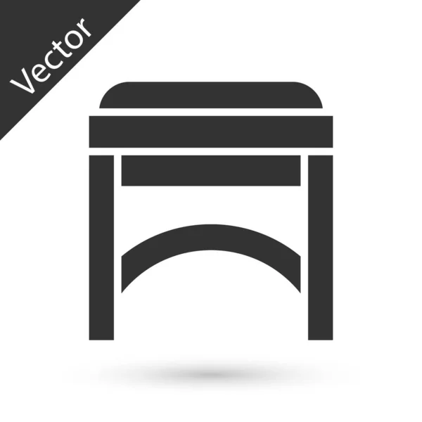 Grey Chair icon isolated on white background. Vector Illustration — Stock Vector