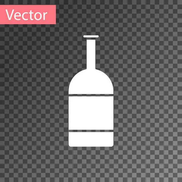 Weißbierflaschensymbol isoliert auf transparentem Hintergrund. Vektorillustration — Stockvektor