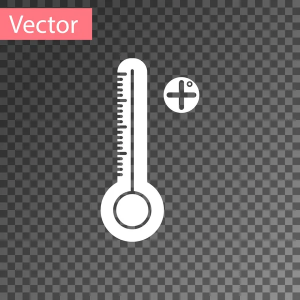 Thermomètre numérique médical blanc pour icône d'examen médical isolé sur fond transparent. Illustration vectorielle — Image vectorielle