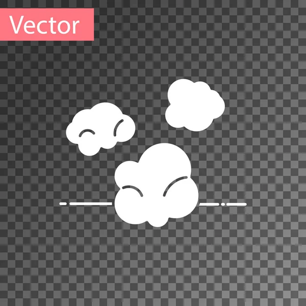 Weißstaub-Symbol isoliert auf transparentem Hintergrund. Vektorillustration — Stockvektor