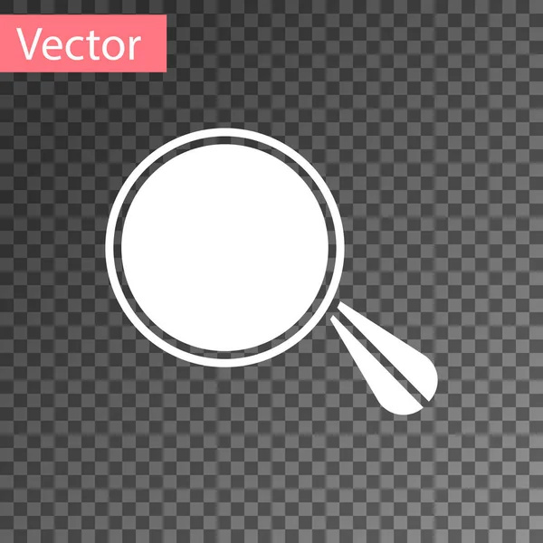 Icona specchio auto bianca isolata su sfondo trasparente. Illustrazione vettoriale — Vettoriale Stock