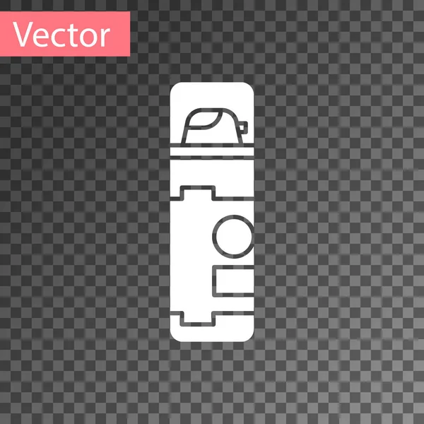 Weißes Rasierschaum-Symbol isoliert auf transparentem Hintergrund. Rasierschaum. Vektorillustration — Stockvektor