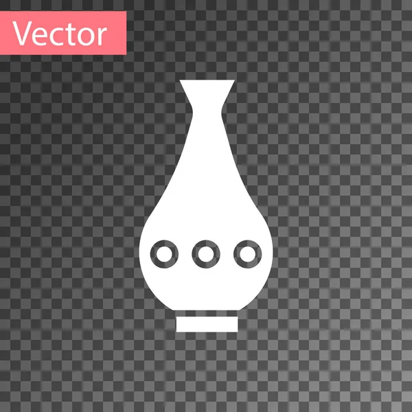 Значок "Белая ваза" выделен на прозрачном фоне. Векторная миграция — стоковый вектор