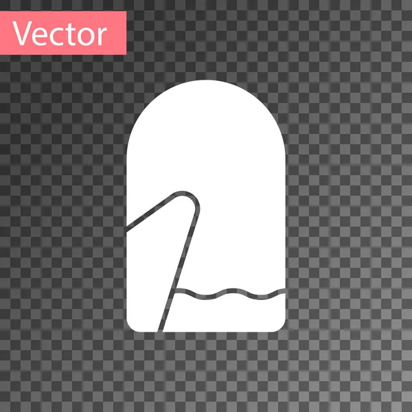 Hvid julevante ikon isoleret på gennemsigtig baggrund. Illustration af vektor – Stock-vektor