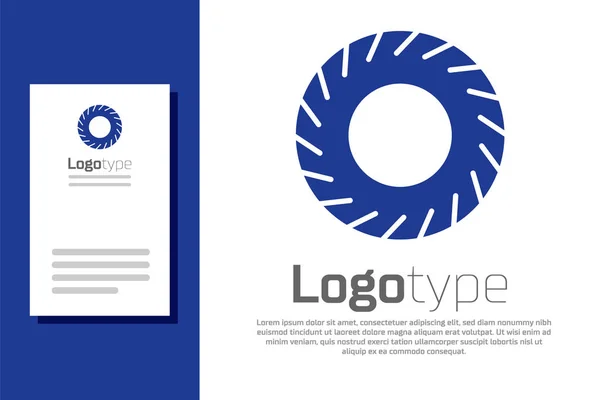 Blue Car band pictogram geïsoleerd op witte achtergrond. Logo ontwerp template element. Vector Illustratie — Stockvector