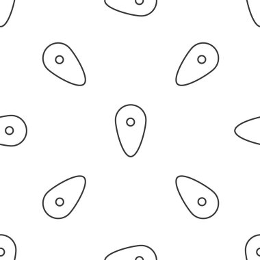 Gri çizgi simgesi beyaz arka planda izole edilmiş kusursuz desen. Gardiyan. Güvenlik, güvenlik, koruma, gizlilik kavramı. Vektör İllüstrasyonu