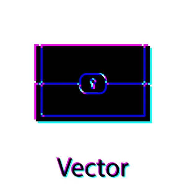 Svart Bröst för spel ikon isolerad på vit bakgrund. Vektor Illustration — Stock vektor