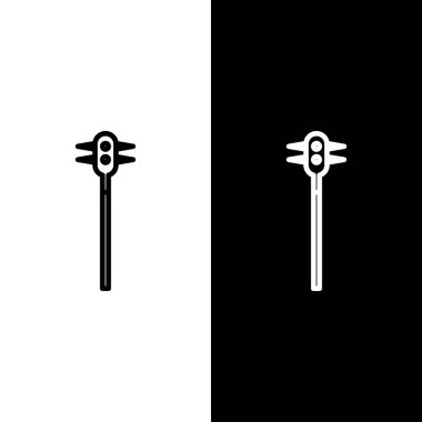 Siyah ve beyaz arkaplanda izole edilmiş Ortaçağ zincirlenmiş top ikonu. Ortaçağ silahı. Vektör İllüstrasyonu