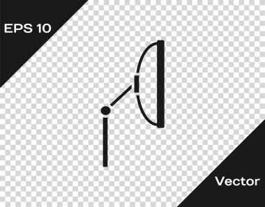 Gri cam sileceği simgesi şeffaf arkaplanda izole edildi. Vektör İllüstrasyonu