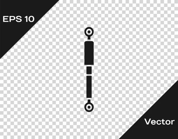 Graues Stoßdämpfersymbol isoliert auf transparentem Hintergrund. Vektorillustration — Stockvektor