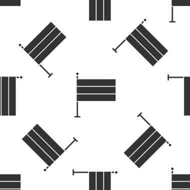 Gri Ulusal Almanya bayrak simgesi beyaz arka planda izole edilmiş kusursuz desen. Vektör İllüstrasyonu