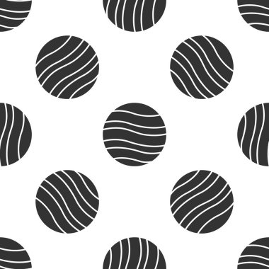 Gri Gezegen Jüpiter ikonu beyaz arkaplandaki kusursuz deseni izole etti. Vektör İllüstrasyonu