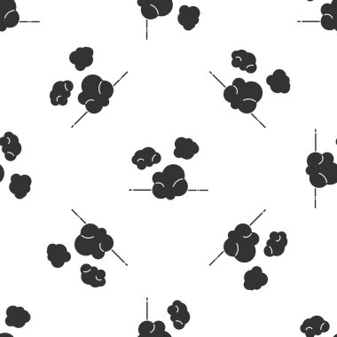 Gri Toz ikonu beyaz arka planda izole edilmiş pürüzsüz desen. Vektör İllüstrasyonu