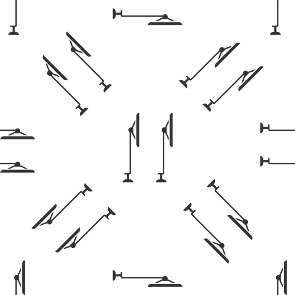Grijze ruitenwisser pictogram geïsoleerd naadloos patroon op witte achtergrond. Vector Illustratie — Stockvector