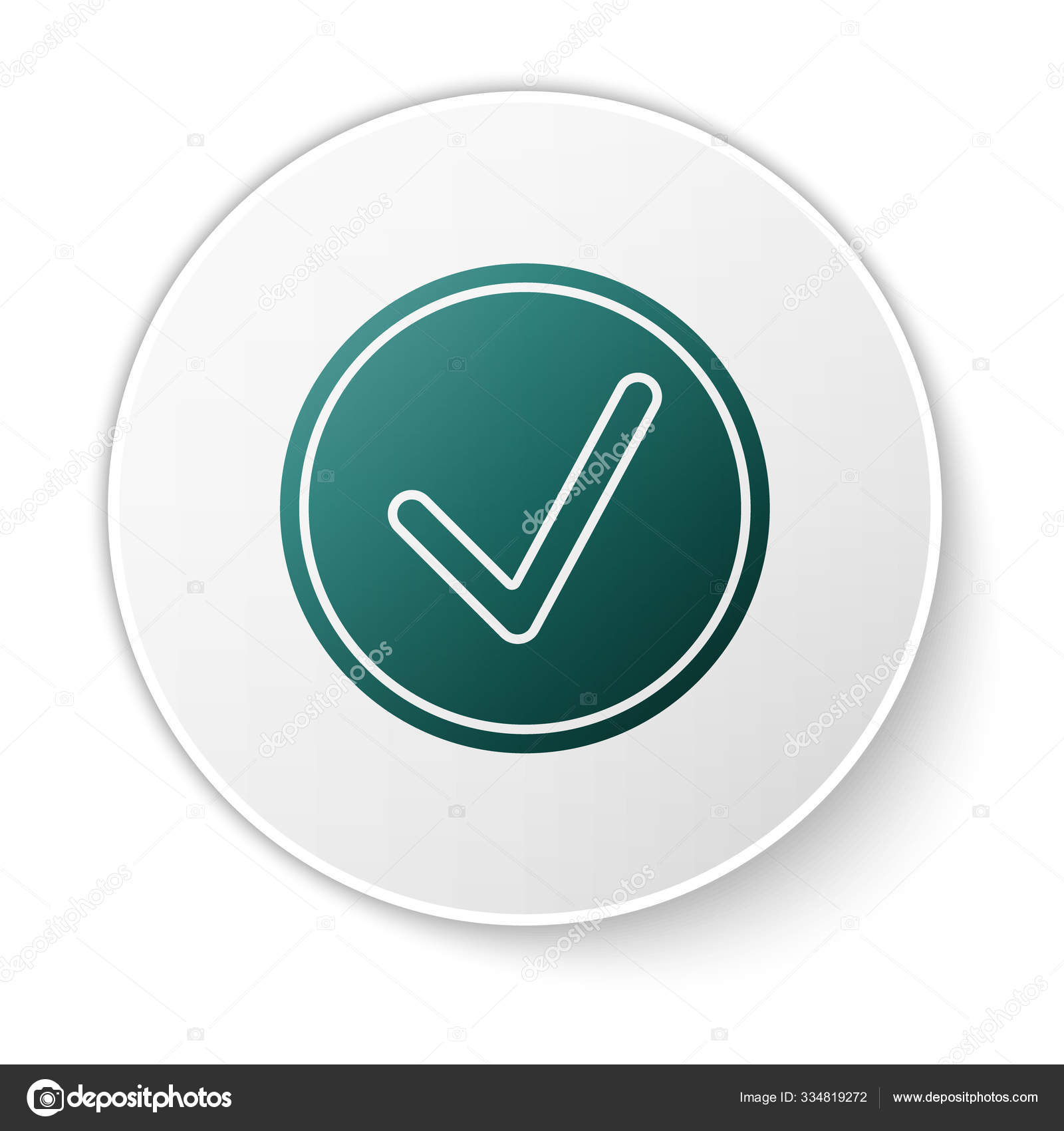 Grünes Häkchen im KreisSymbol auf weißem Hintergrund. Wahl