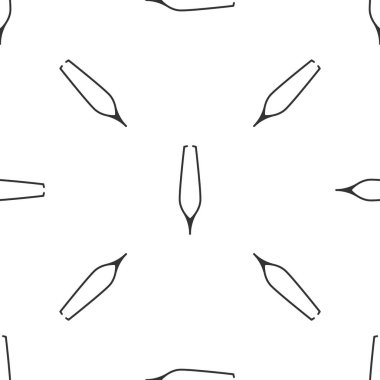 Gri Kaşlı Cımbız ikonu beyaz arka planda izole edilmiş kusursuz desen. Saçlar için kozmetik cımbız. Vektör İllüstrasyonu