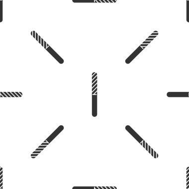 Gri Tırnak dosya simgesi beyaz arkaplanda kusursuz desen izole etti. Manikür aleti. Vektör İllüstrasyonu