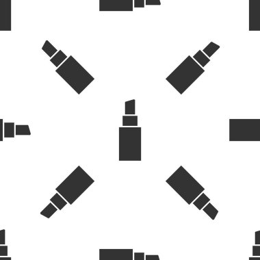 Gri ruj ikonu beyaz arka planda izole edilmiş kusursuz desen. Vektör İllüstrasyonu