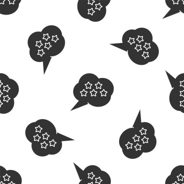 Gri Beş Yıldızlı Müşteri Ürün Değerlendirme simgesi beyaz arka planda kusursuz desen izole etti. Favori, en iyi derecelendirme, ödül sembolü. Vektör İllüstrasyonu