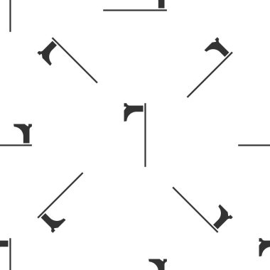 Gri Ortaçağ balta ikonu beyaz arka planda izole edilmiş kusursuz desen. Savaş baltası, cellat baltası. Ortaçağ silahı. Vektör İllüstrasyonu