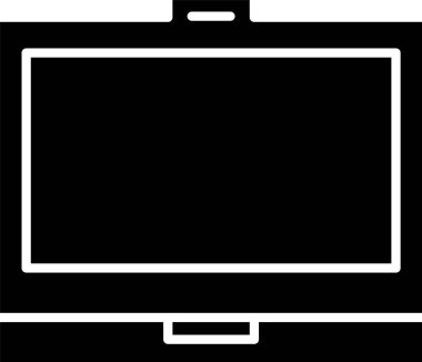 Beyaz zemin üzerinde ayna simgesi olan siyah makyaj tozu. Vektör İllüstrasyonu