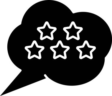 Siyah 5 yıldızlı ürün değerlendirme simgesi beyaz arkaplanda izole edildi. Favori, en iyi derecelendirme, ödül sembolü. Vektör İllüstrasyonu