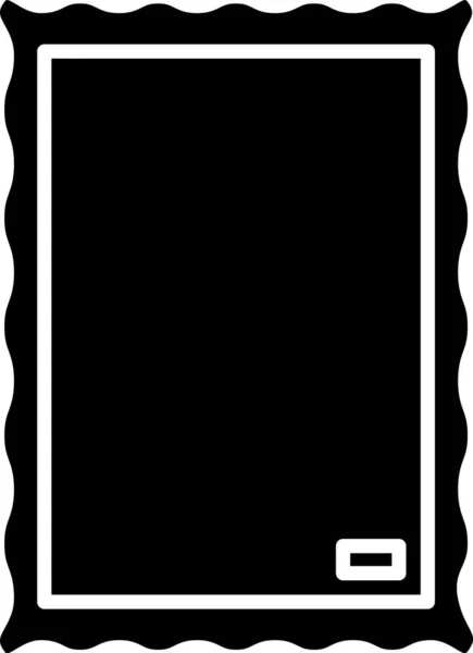 Schwarzes Bildsymbol isoliert auf weißem Hintergrund. Vektorillustration — Stockvektor