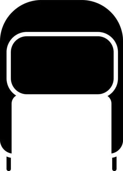 Sombrero de invierno negro con orejeras icono aislado sobre fondo blanco. Ilustración vectorial — Vector de stock