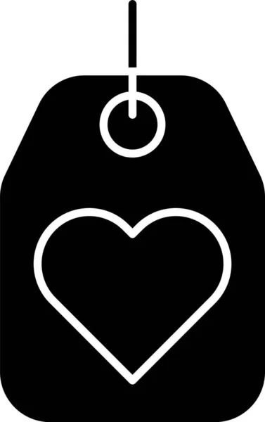 Ikona Czarnego Serca wyizolowana na białym tle. Symbol miłości. Symbol walentynkowy. Ilustracja wektora — Wektor stockowy