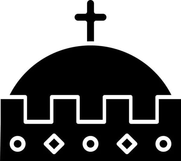 Schwarze Königskrone Symbol isoliert auf weißem Hintergrund. Vektorillustration — Stockvektor