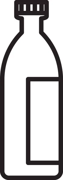 Чорна Лінія Крем Або Лосьйон Значок Косметичної Трубки Ізольовані Білому — стоковий вектор