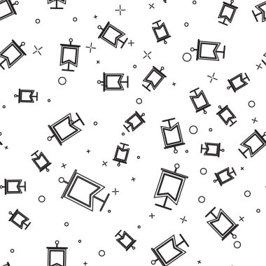 Siyah çizgi Ortaçağ bayrak simgesi beyaz arka planda izole edilmiş kusursuz desen. Bir kral ya da kraliçe tarafından yönetilen ülke, devlet ya da bölge. Vektör İllüstrasyonu