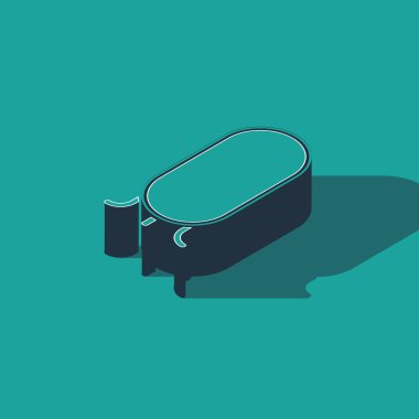 Yatak odası, mağazalar, sahne arkası ikonu için yeşil arka planda izole edilmiş büyük boy aynalar. Vektör İllüstrasyonu