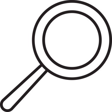 Siyah çizgi kızartma tavası simgesi beyaz arkaplanda izole edildi. Kızartma veya kızartma gıda sembolü. Vektör İllüstrasyonu