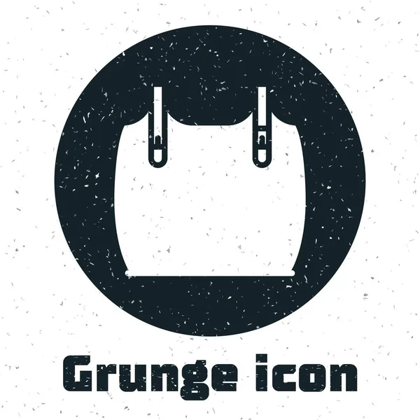 Grunge Body Armor Symbol Isoliert Auf Weißem Hintergrund Vektorillustration — Stockvektor