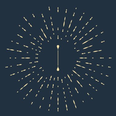 Mavi arka planda izole edilmiş kulaklar için bej rengi pamuk çubuğu. Soyut çember rastgele noktalar. Vektör İllüstrasyonu