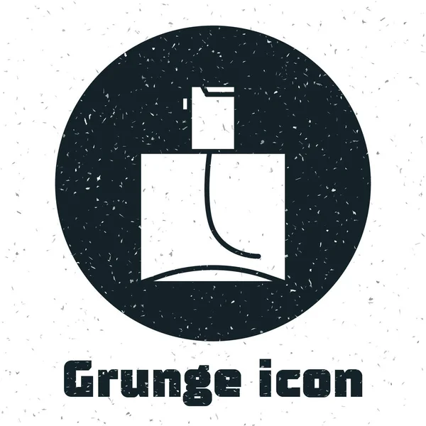 Grunge Parfém Ikona Izolované Bílém Pozadí Vektorová Ilustrace — Stockový vektor