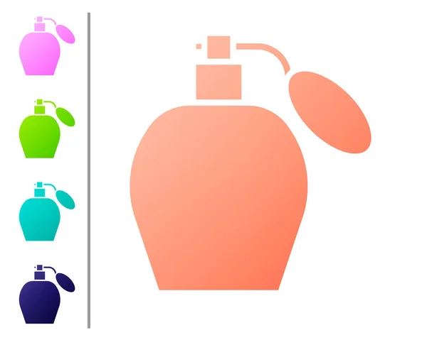 Icono Coral Perfume Aislado Sobre Fondo Blanco Establecer Iconos Color — Archivo Imágenes Vectoriales