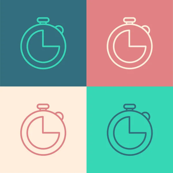 遅い作業ストップウォッチロゴテンプレート 時間のシンプルなフラットアイコン ストップウォッチ ストックベクター C Ermankiaz