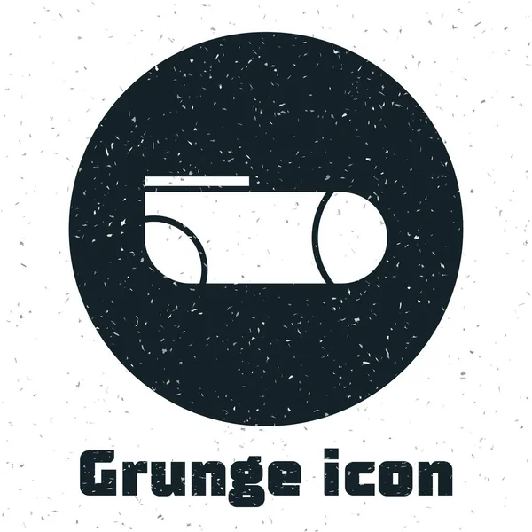 Grunge Sport Socks Icon Isolated White Background Vector Illustration — Stock Vector