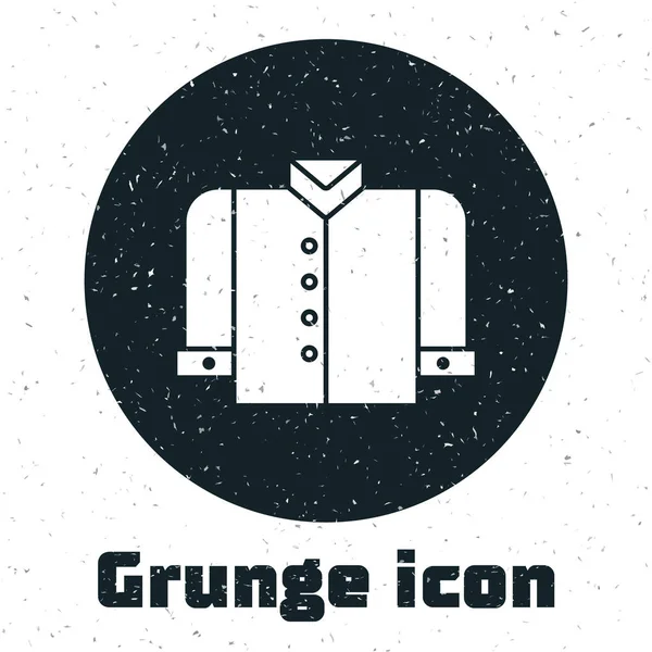 Grunge Shirt Icon Isolated White Background Vector Illustration — Stock Vector