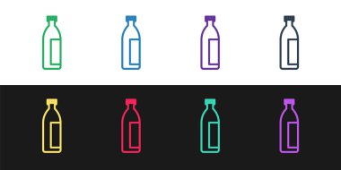 Çizgi kremi ya da losyon kozmetik tüp simgesini siyah beyaz arkaplanda izole et. Erkekler için vücut bakım ürünleri. Vektör İllüstrasyonu